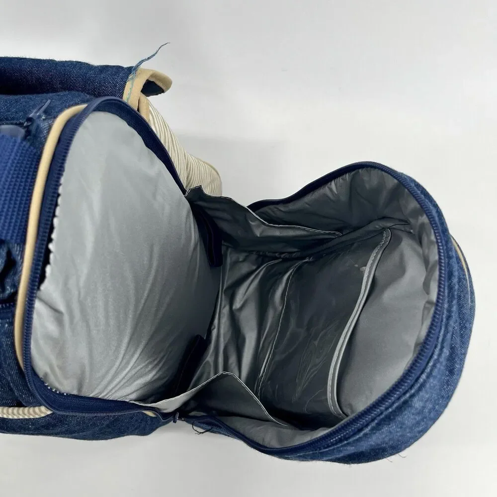VTG OshKosh B'gosh Dark Denim Diaper Bag 90s Y2K Rare Collectors Duffel Tote